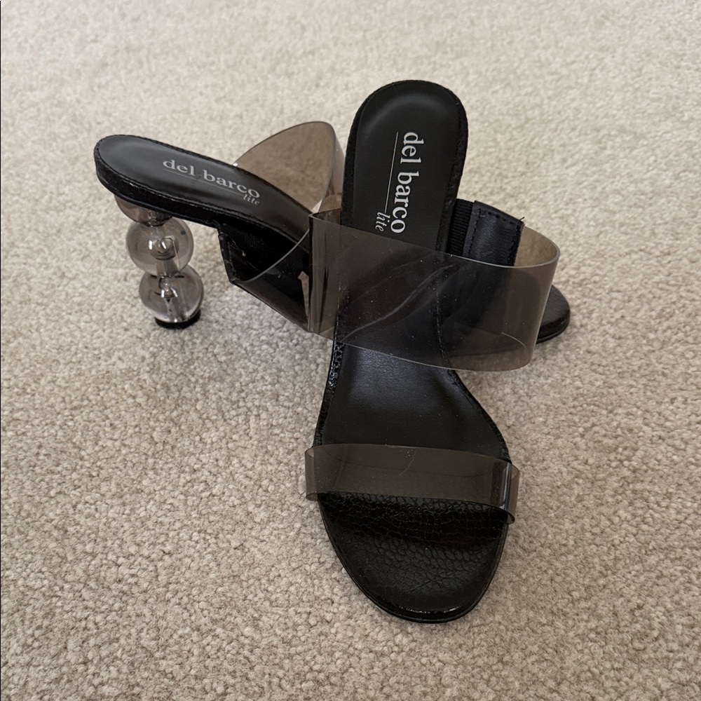 del barco lite Black and Transparent Bubble heel - 7